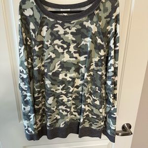 Cozy Caslon Camo Long Sleeved Top